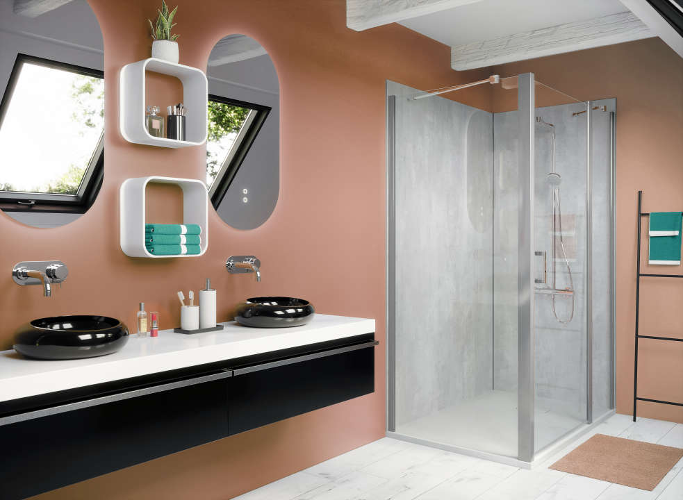 Photo Cabine de douche Vinova 80x120 avec CARIBA H2000