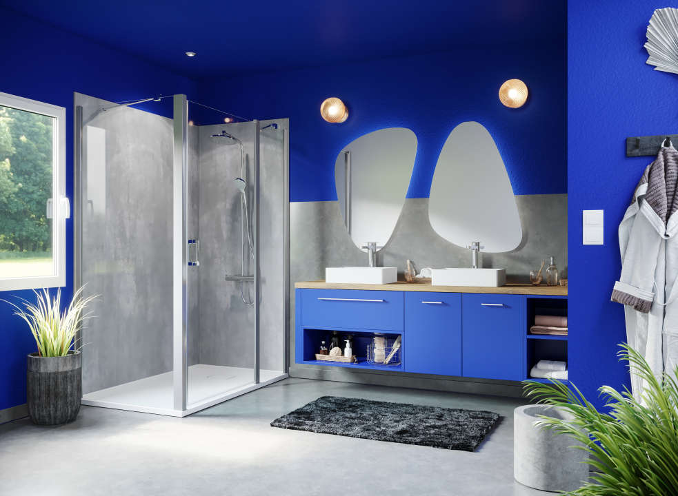 Photo Cabine de douche Vinova 90x140 avec CARIBA H2000