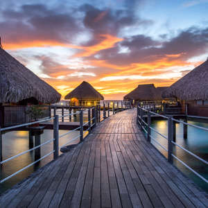 Photo Panneau mural VIPANEL PAYSAGE URBAIN BORA BORA BRI. 1000x2550MM 3MM