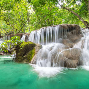 Photo Panneau mural douche VIPANEL INSPIRATION NATURE CHUTE EAU4 BRI. 1000x2550x3MM