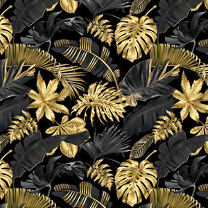 Photo Panneau mural VIPANEL INSPIRATION NATURE FEUILLAGE DORÉ VEL. 1500x2550MM 3MM