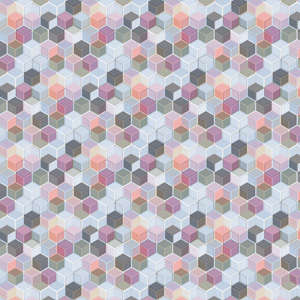 Photo Panneau mural NU VIPANEL MOTIF CUBE PASTEL VEL. 1000x2550MM 3MM