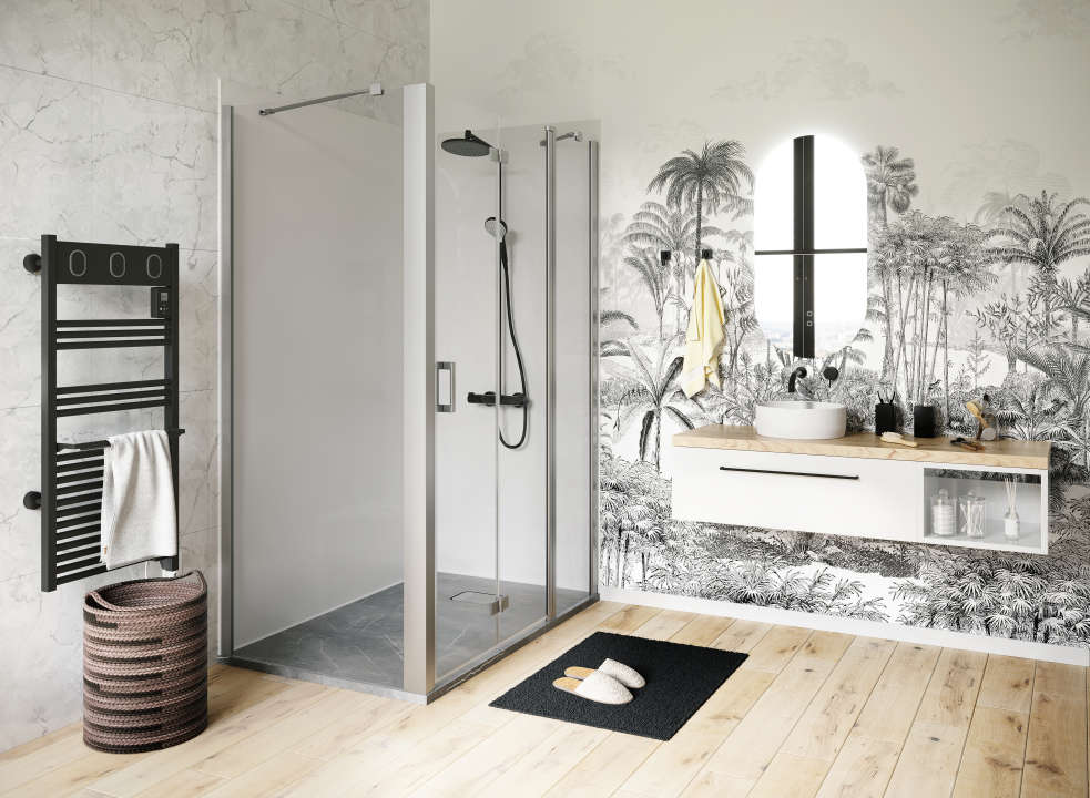 Photo Cabine de douche Vinova 80x140 avec CARIBA H2000