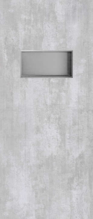Photo Panneau mural douche autoportant NICHEPANEL BETON GRIS MAT 800x2100x6MM AN