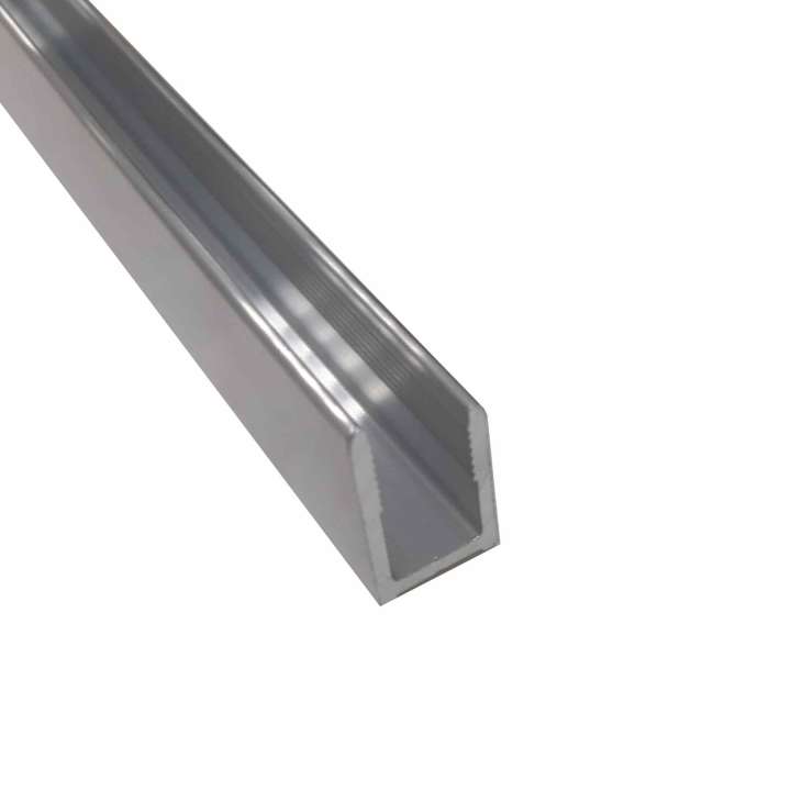 Photo Profilé NU mural aluminium mat 2276MM pour panneaux NICHEPANEL