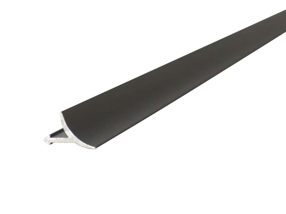 Photo Profile de jonction sol mur en Aluminium finition Argent anod Longueur 2550mm