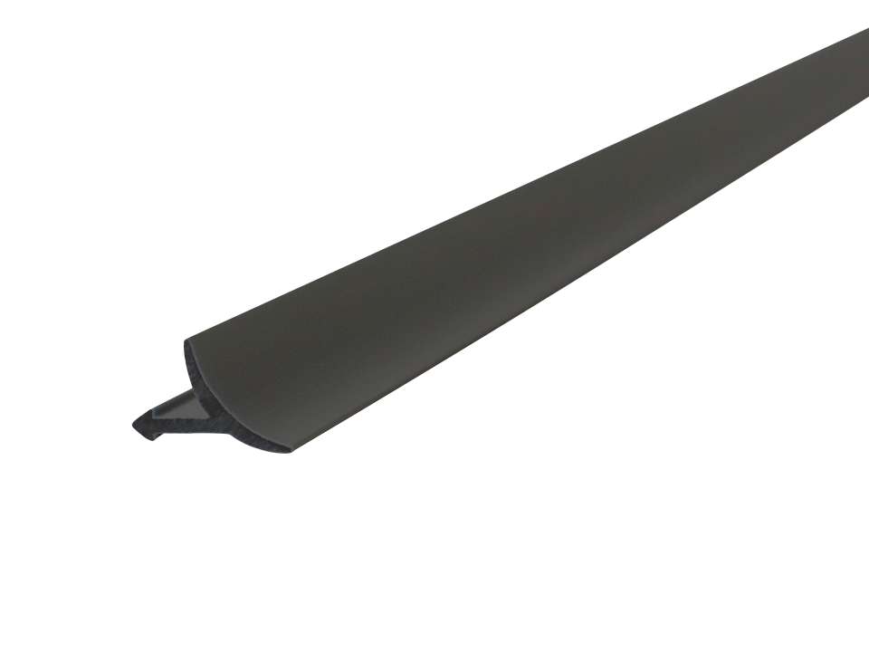 Photo Profile de jonction sol mur en Aluminium finition Noir mat Longueur 2550mm