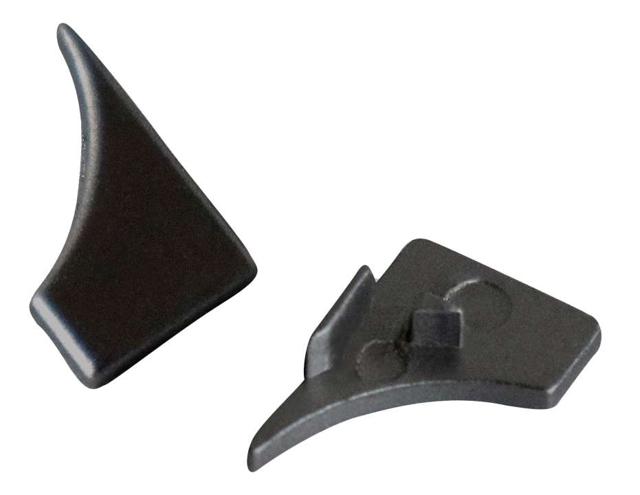 Photo Bouchon de profilé de jonction SM Gauche en Aluminium finition Noir