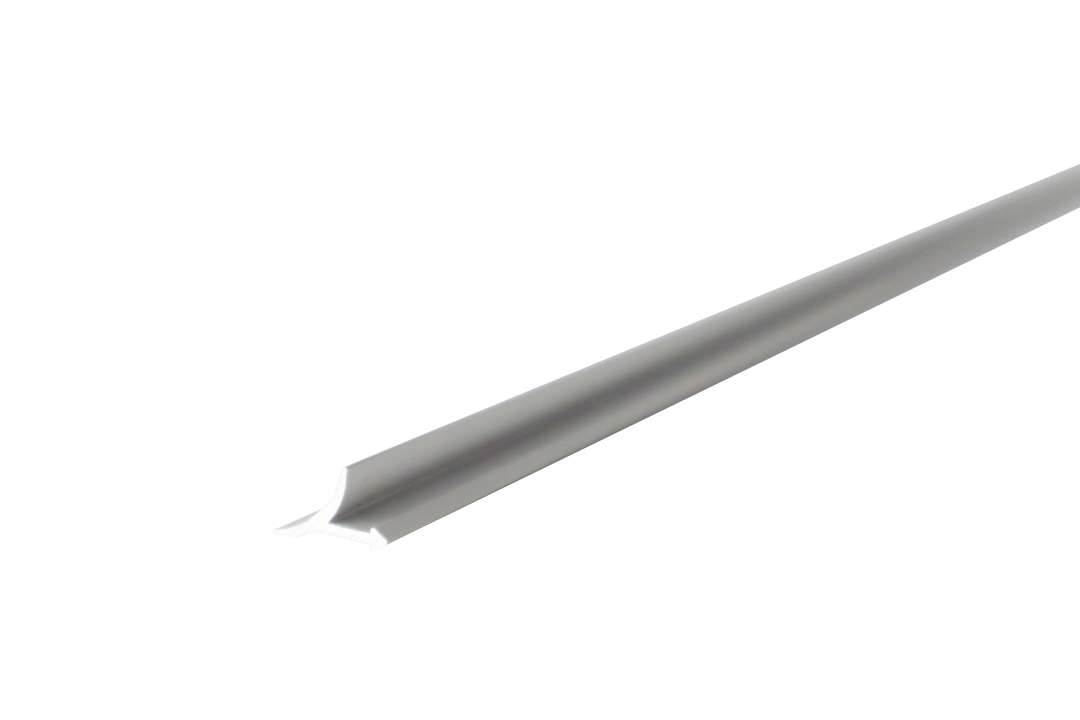 Photo Profile de jonction sol mur en Aluminium finition Blanc laqué Longueur 2550mm