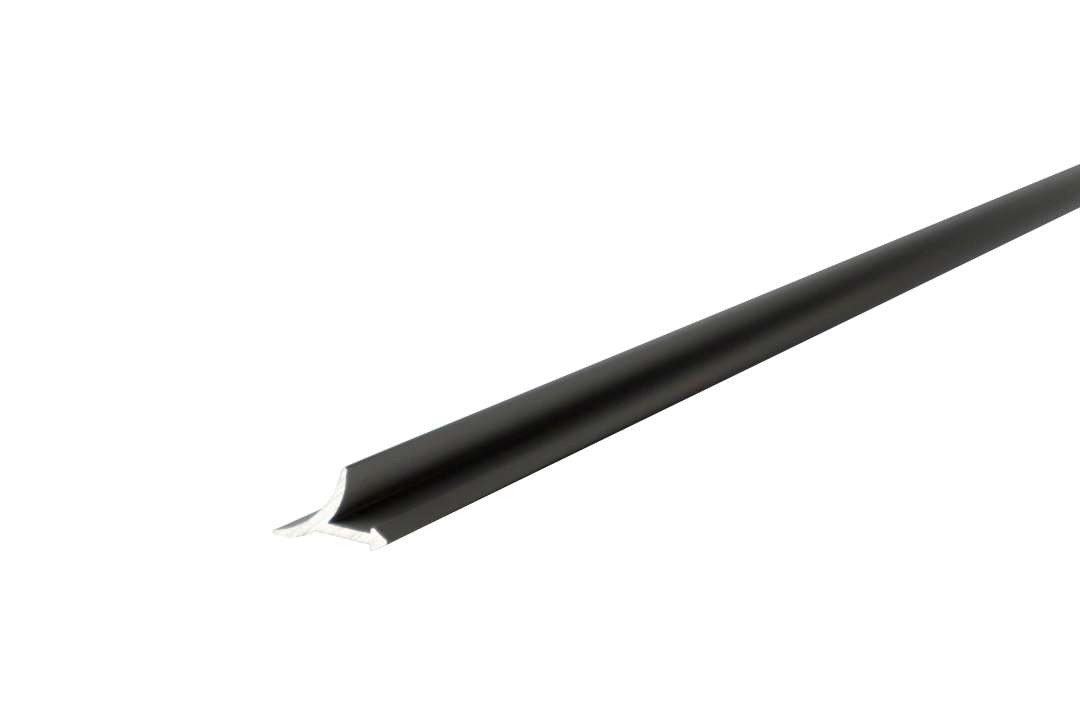 Photo Profile de jonction sol mur en Aluminium finition Argent anod Longueur 2550mm