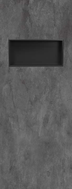 Photo NICHEPANEL NU panneau autoportant VIPANEL BETON NOIR MAT 800x2100x6MM AN