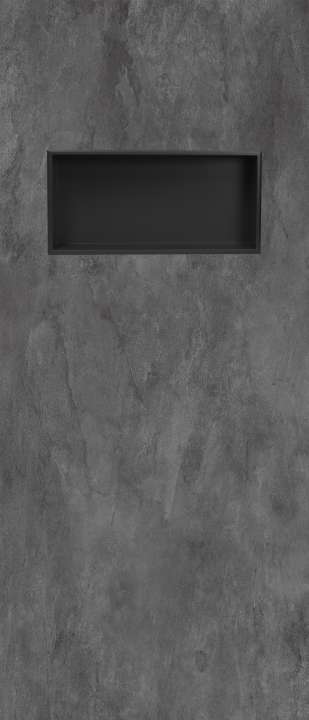 Photo NICHEPANEL NU panneau autoportant VIPANEL BETON NOIR MAT 900x2100x6MM AN