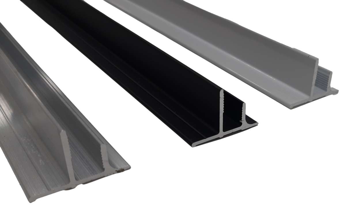 Photo Profilé NU intérieur 90° pour panneaux NICHEPANEL H2.1M aluminium mat