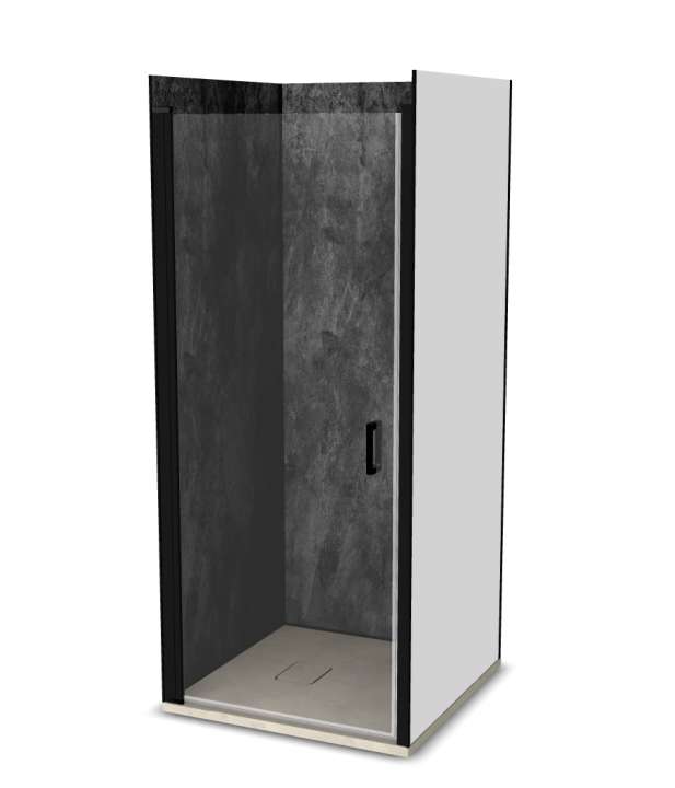 Photo Cabine de douche Vinova AG23LBB1B : receveur, paroi de douche, Prépanel + acc