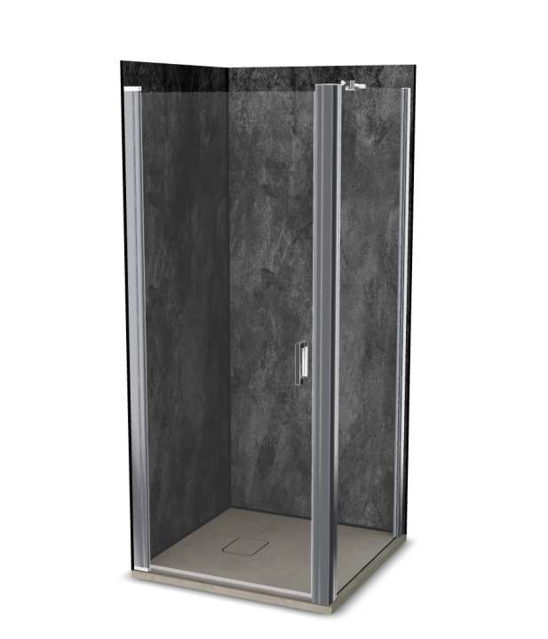 Photo Cabine de douche Vinova AG23LSB2B : receveur, paroi de douche, Prépanel + acc