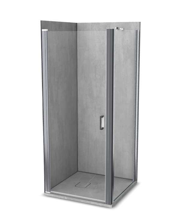 Photo Cabine de douche Vinova AV23LSS2A : receveur, paroi de douche, Prépanel + acc
