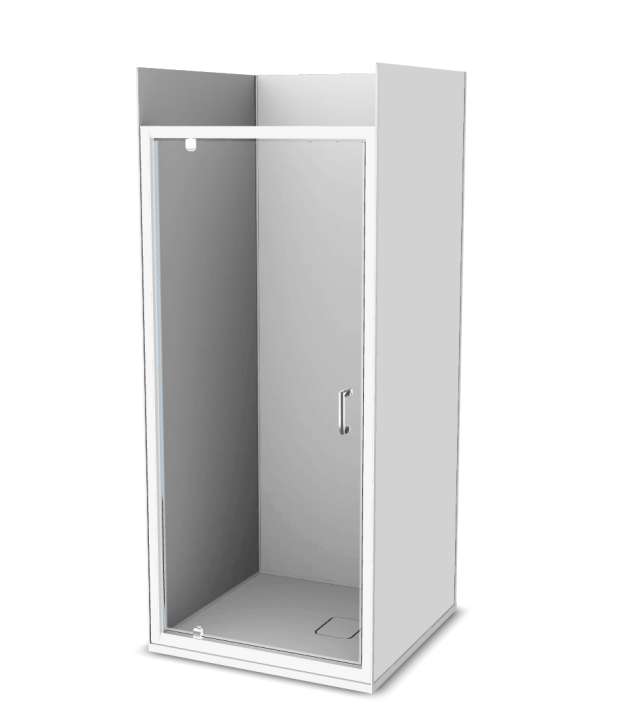 Photo Cabine de douche Vinova AW32LWW1D : receveur, paroi de douche, Prépanel + acc