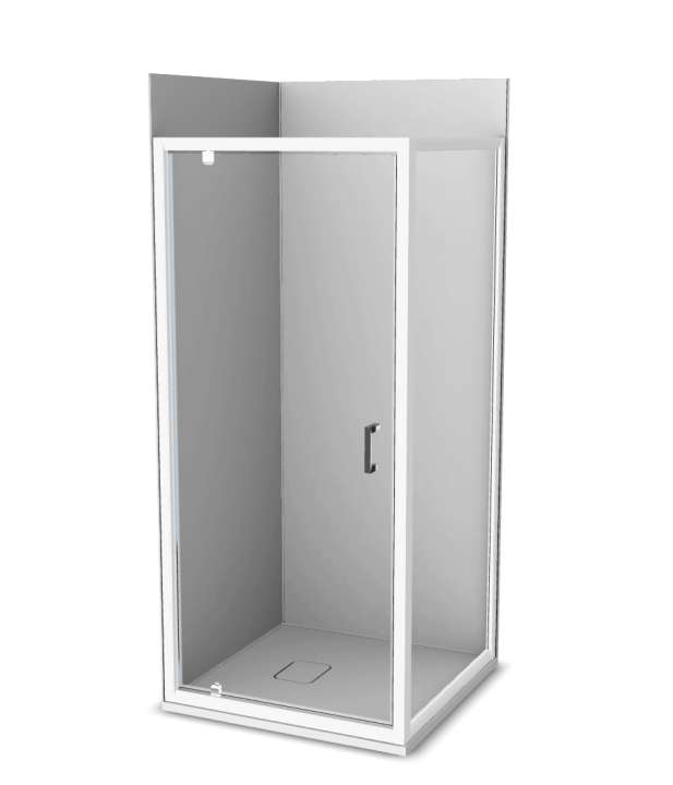 Photo Cabine de douche Vinova AW32LWW2D : receveur, paroi de douche, Prépanel + acc