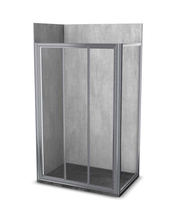 Photo Cabine de douche Vinova DA29LSS2A : receveur, paroi de douche, Prépanel + acc