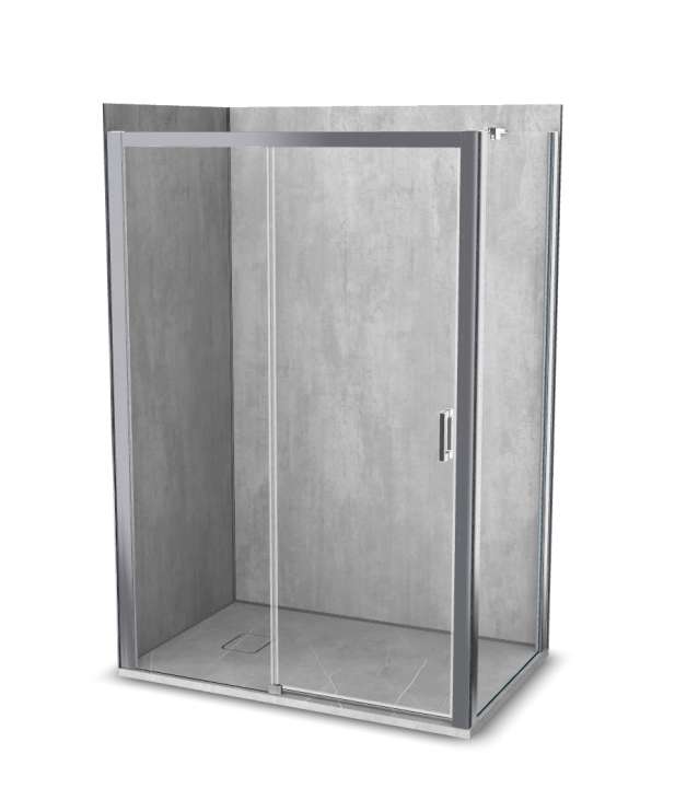 Photo Cabine de douche Vinova DV14LSS2A : receveur, paroi de douche, Prépanel + acc