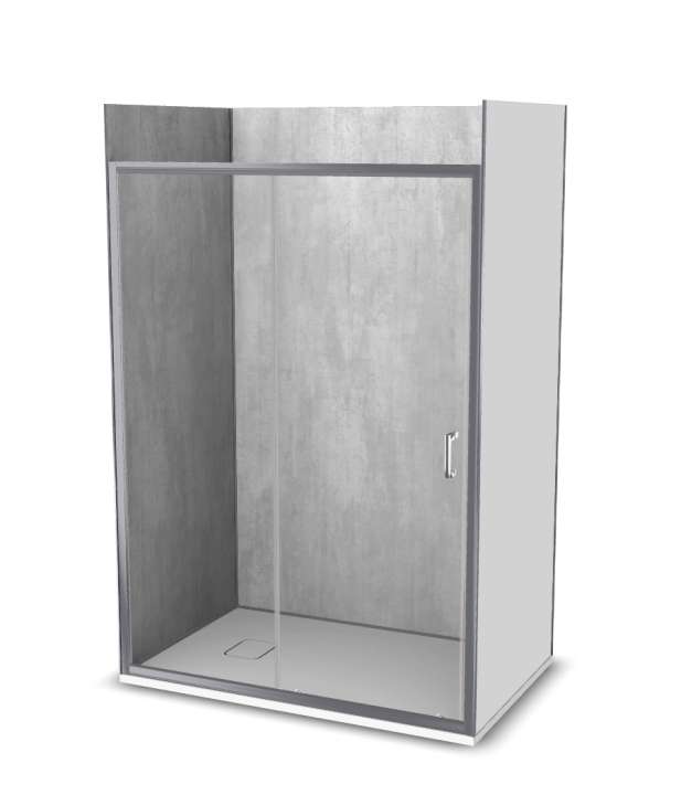 Photo Cabine de douche Vinova EW28LSS1A : receveur, paroi de douche, Prépanel + acc