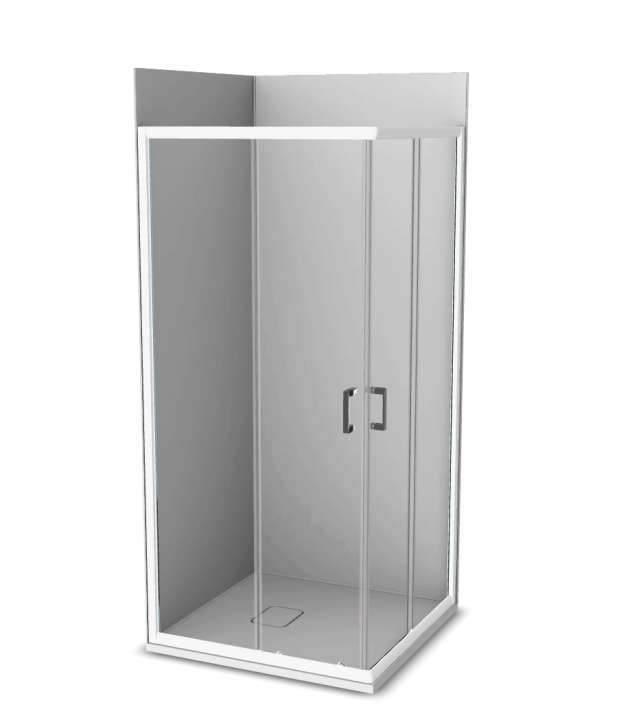 Photo Cabine de douche Vinova GW27LWW3D : receveur, paroi de douche, Prépanel + acc