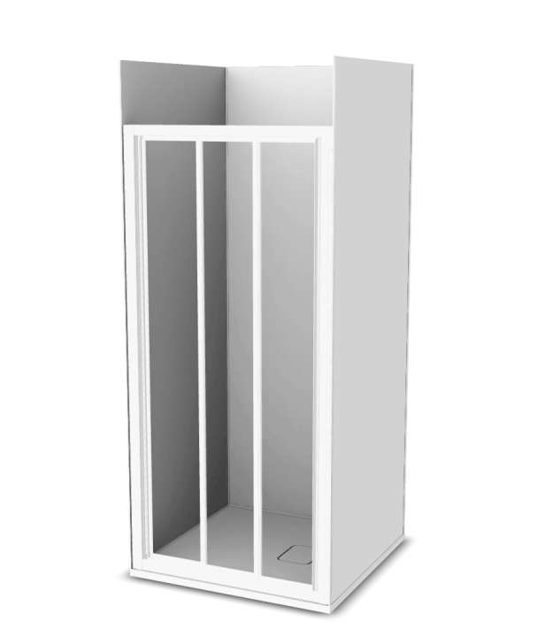 Photo Cabine de douche Vinova GW29LWW1D : receveur, paroi de douche, Prépanel + acc