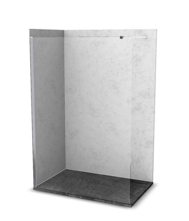 Photo Cabine de douche Vinova HA33LSW4C : receveur, paroi de douche, Prépanel + acc