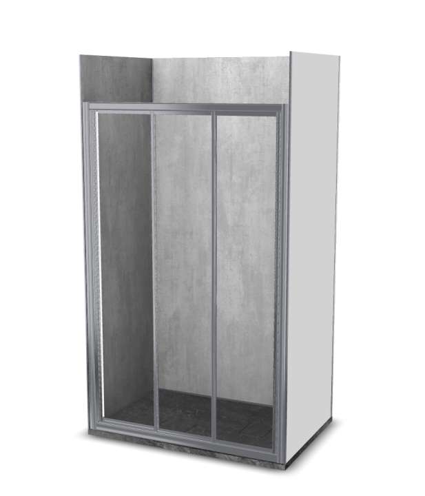 Photo Cabine de douche Vinova IA29LSS1A : receveur, paroi de douche, Prépanel + acc