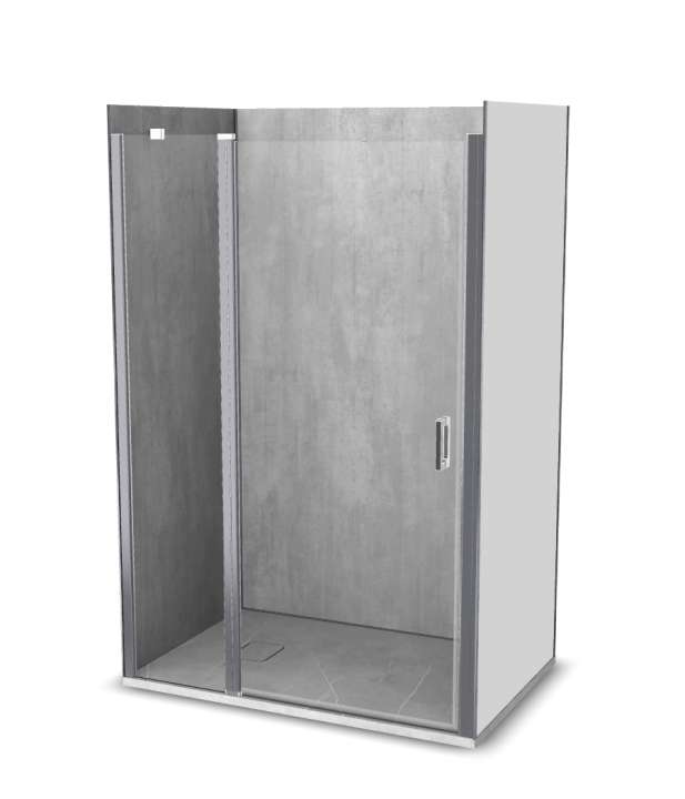 Photo Cabine de douche Vinova IV19LSS1A : receveur, paroi de douche, Prépanel + acc