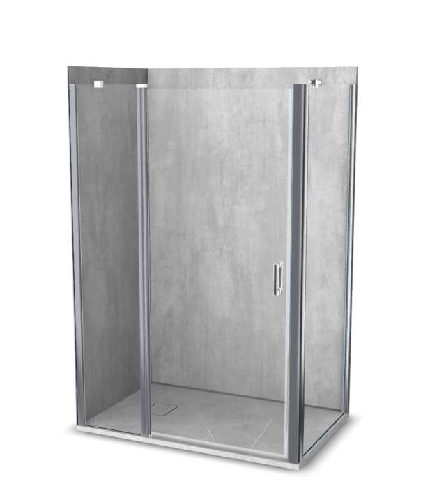 Photo Cabine de douche Vinova IV19LSS2A : receveur, paroi de douche, Prépanel + acc