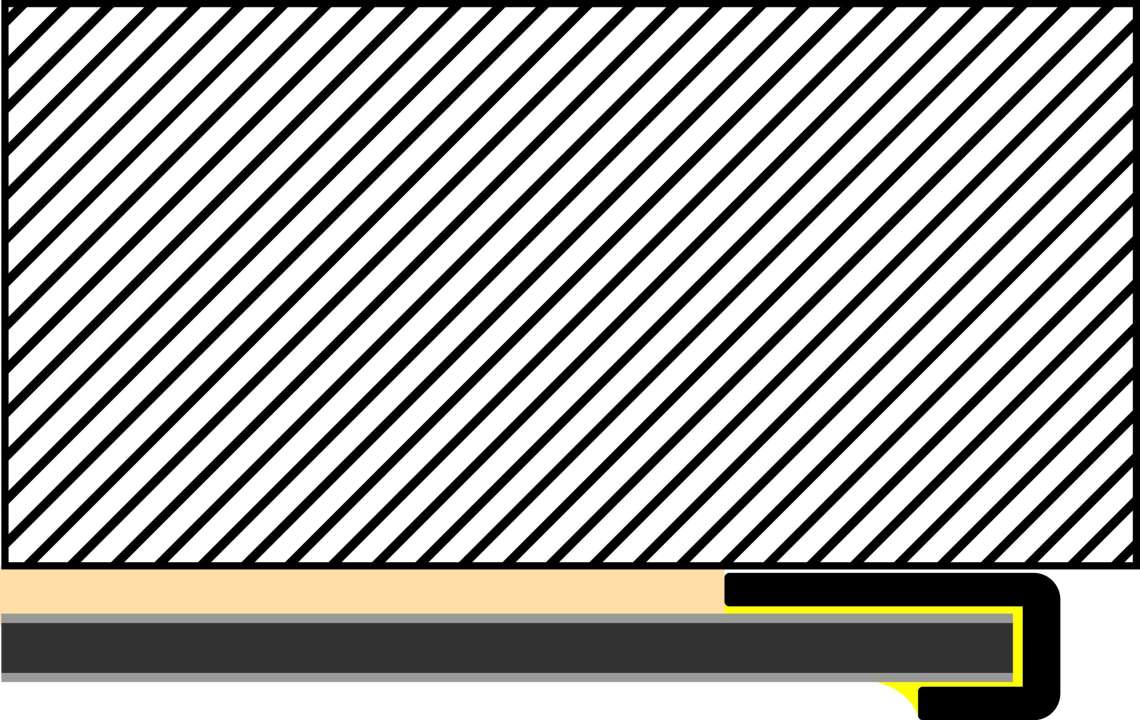 Photo VIPANEL profilé de synthèse finition blanc hauteur 2550 mm