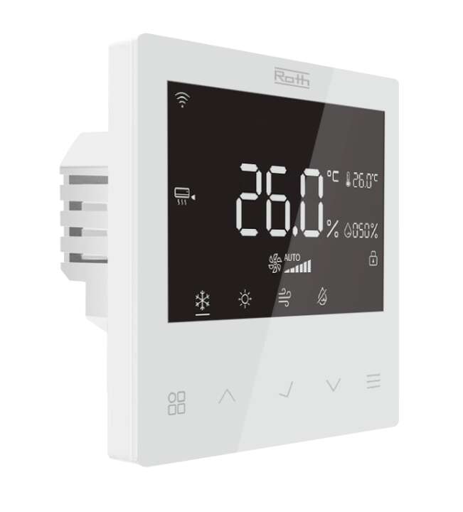 Photo Thermostat pour panneau mural chauffant douche E-VIPANEL