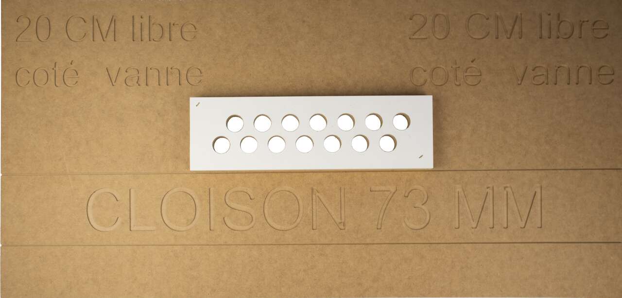 Photo Résadeck 5C-6C-7C - plaque de réservation en bois pour DECKEO