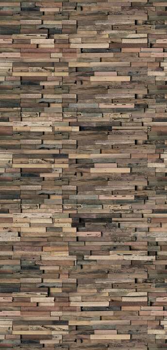 Photo Panneau mural douche NU VIPANEL BOIS ACAJOU MAT 1000x2100x3MM