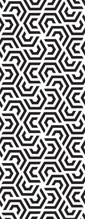 Photo Panneau mural douche VIPANEL MOTIF IMPRIMÉ NOIR BLANC VEL. 1000x2550x3MM