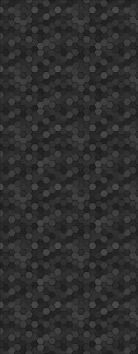 Photo Panneau mural douche VIPANEL MOTIF HEXAGONE NOIR VEL. 1000x2550x3MM