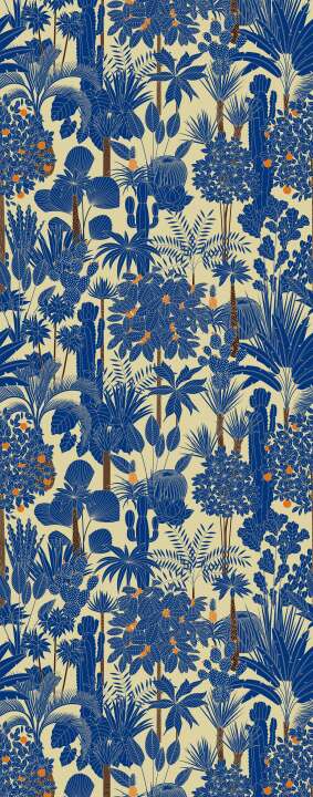 Photo Panneau mural douche VIPANEL OLYMPIA BLUE GARDEN VEL. 1000x2550x3MM