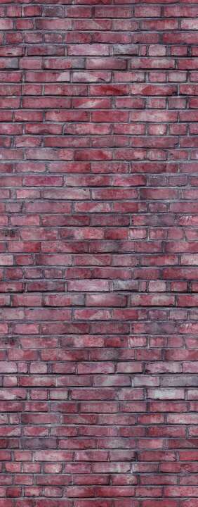 Photo Panneau mural douche VIPANEL PIERRE BRIQUES ROUGES VEL. 1000x2550x3MM