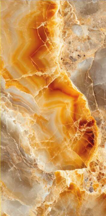 Photo Panneau mural douche NU VIPANEL PIERRE HONEY 1 BRI. 1250x2550x3MM