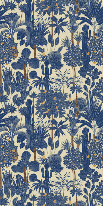 Photo Panneau mural douche VIPANEL OLYMPIA BLUE GARDEN VEL. 1500x2550x3MM