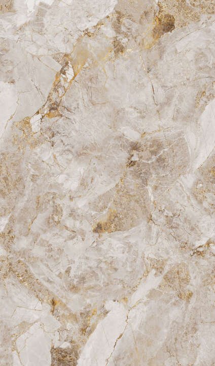 Photo Panneau mural douche VIPANEL PIERRE STONE GOLD MAT 1500x2550x3MM