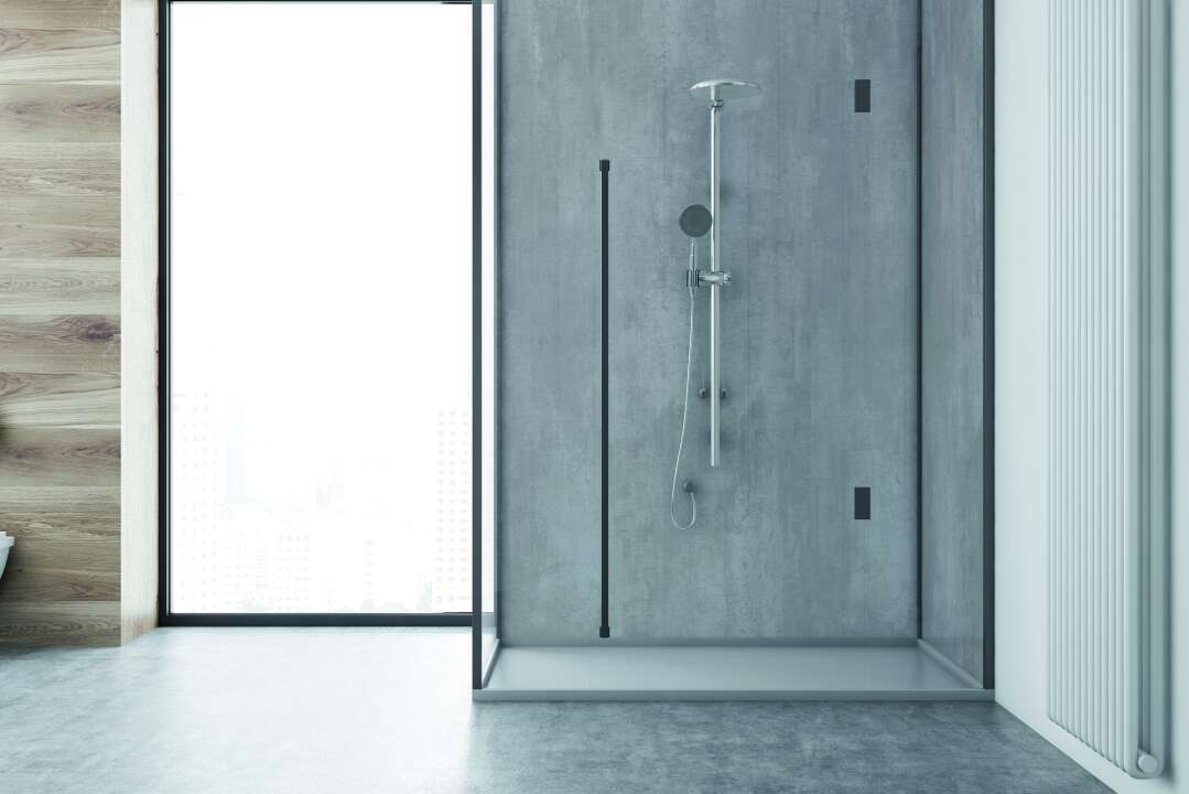 Photo Panneau mural douche VIPANEL BETON GRIS MAT 1000x2550x3MM