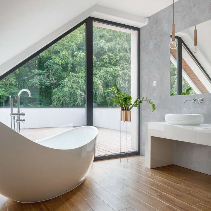 Photo Panneau mural douche VIPANEL BETON BÉTON PATINÉ MAT 1500x2550x3MM