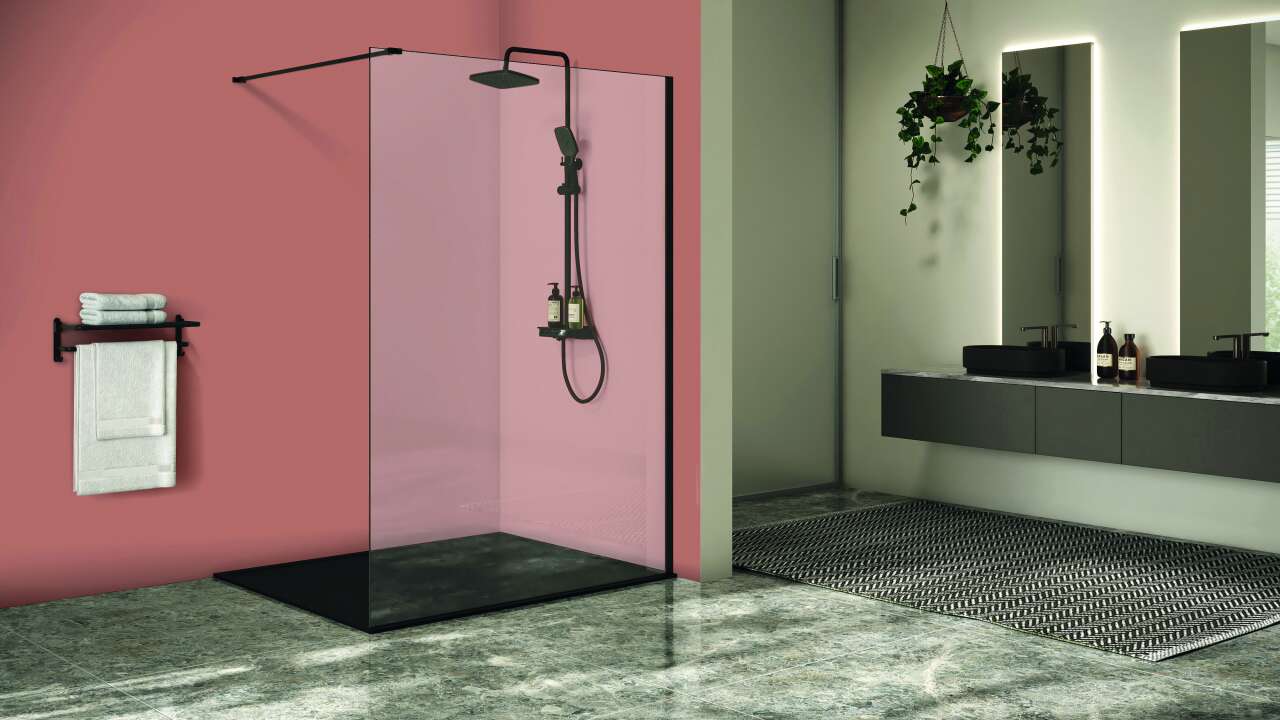 Photo Panneau mural douche NU VIPANEL COULEUR UNIE NCS 2030-Y80R VEL. 1000x2550x3MM