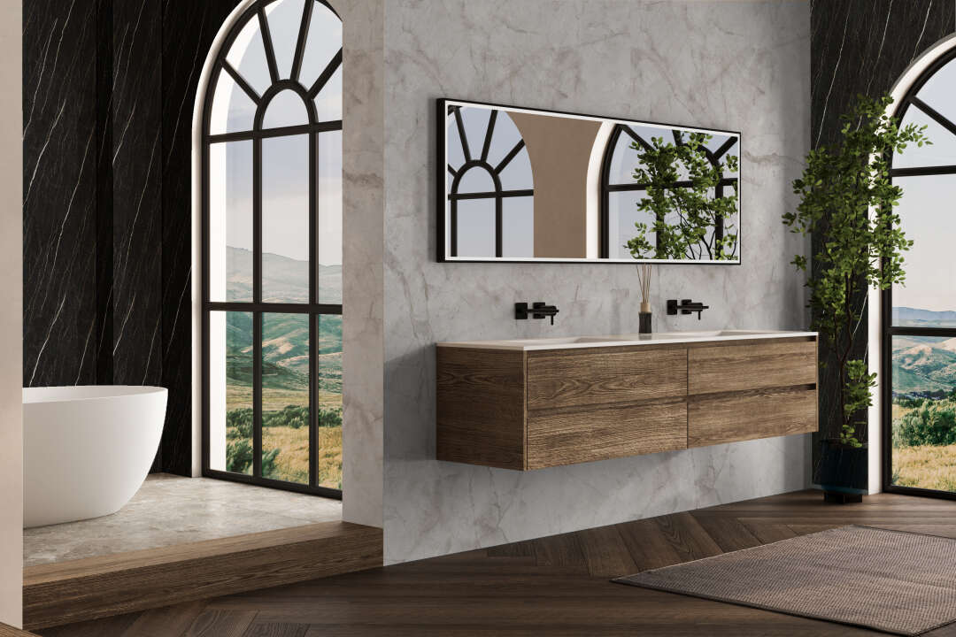 Photo Panneau mural douche VIPANEL MARBRE MARBRE ÉVANESCENT MAT 1500x2550x3MM