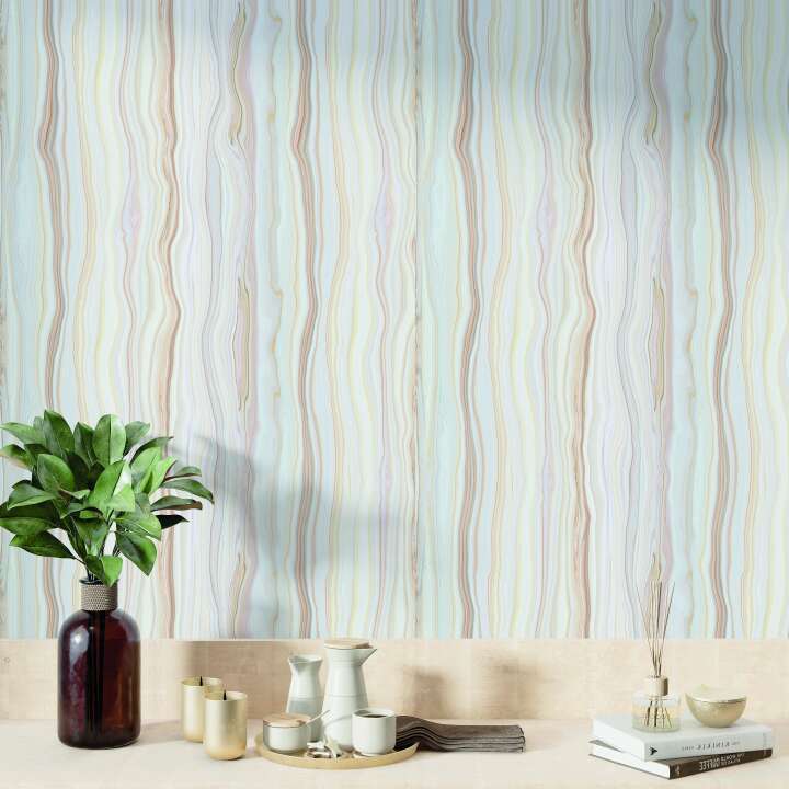 Photo Panneau mural douche NU VIPANEL PIERRE MARBRE NATUREL DROIT MAT 1000x2550x3MM