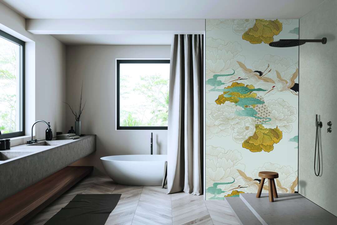 Photo Panneau mural douche NU VIPANEL WALL DREAM KYOTO VEL. 1500x2550x3MM