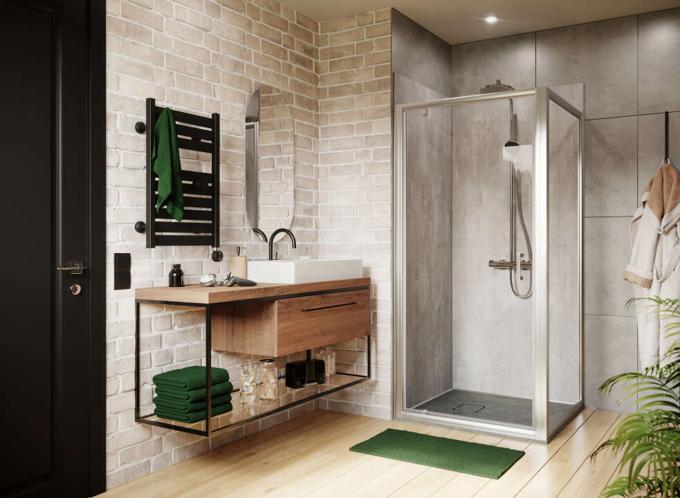 Photo Cabine de douche Vinova 100x100 avec EQUI H1900