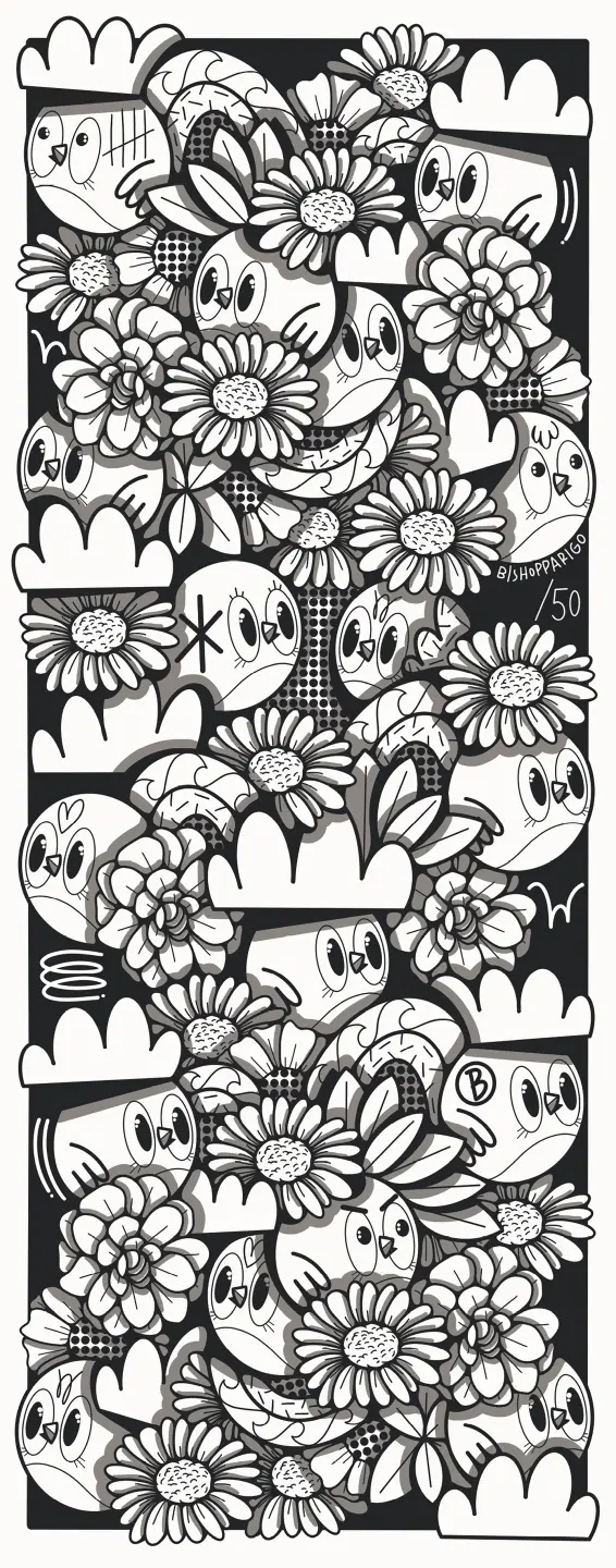 Photo Panneau mural douche VIPANEL ART IN BATHROOM BISHOP PARIGO 1 VEL. 1000x2550x3MM